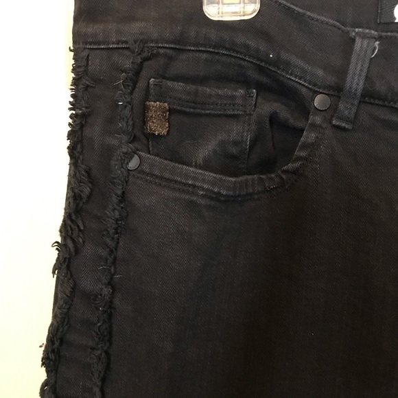 Karl lagerfeld black skinny ankle cropped jeans plus size 16 - Picture 2 of 6